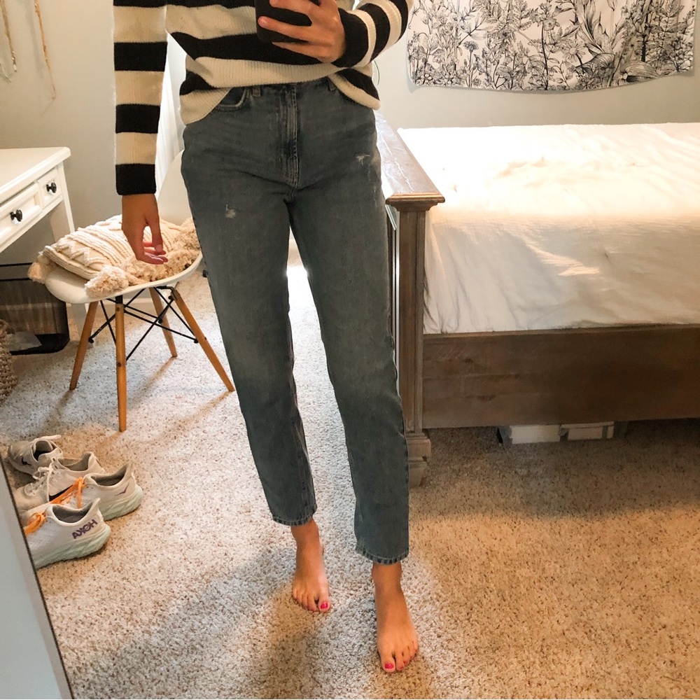 High Waisted Mom Jeans